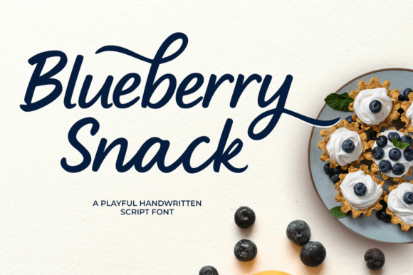Blueberry Snack: Infusing Your Designs with Handwritten Warmth