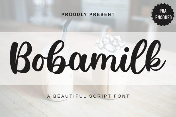 Bobamilk: A Light Handwritten Font for Elegant Design