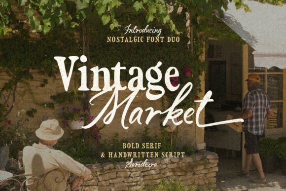Capturing Nostalgia: Unlocking Creative Potential with the Vintage Market Font Duo