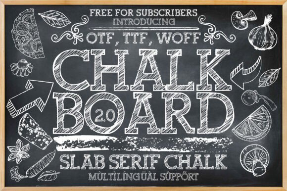 Chalkboard 2.0: The Slab Serif Font with Hand-Drawn Charm