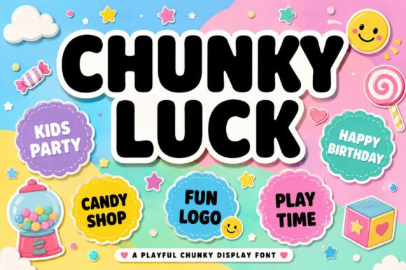 Chunky Luck: The Bold Retro Font with Modern Charm