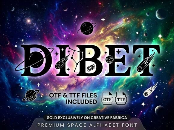 Dibet: A Cosmic Typeface for Interstellar Design