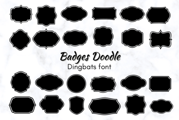 Elevate Your Visual Design with Badges Doodle