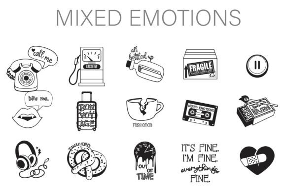 Mixed Emotions Dingbats: A Symbolic Typeface for Nuanced Expression