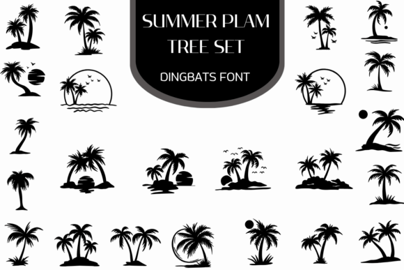 Summer Palm Tree Set: A Strategic Asset for Visual Communication