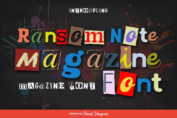 Understanding the Ransom Note Magazine Aesthetic and Typeface
